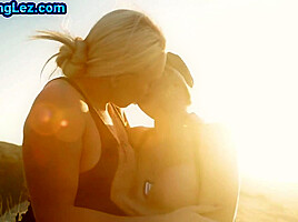 Kinky lesbian milf fingered and licked in this sapphic duo