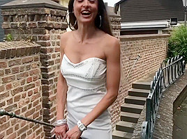Lara Goes Out For A Summer Party In High Heel Mules