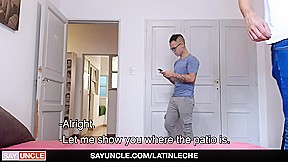 LatinLeche - Stepbrothers Share Internet Maintenance Guy