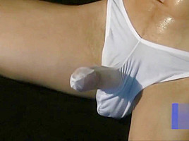 Lean Japanese Muscular Guy Blindfold & Edged