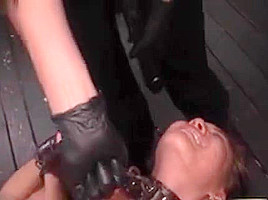 Lesbo Takes Massive Black Dildo