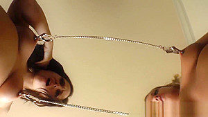 Lezbo clover clamp fetish