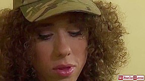 Lily Demure In Uniformed Trans Gets Facefucked And Anal Fucked
