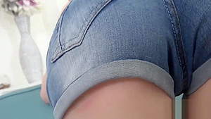 Lovable nympho gives blowjob in pov and gets narrow vagina banged