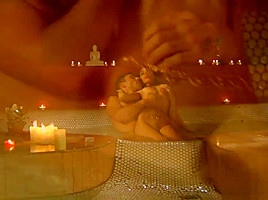 Lovely Couple On A Kamasutra Massage