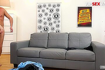 Luna Rival And David Perry - Horny Brunette Needs A Big Dick Right Now