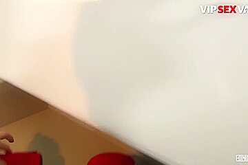 Luna Rival And David Perry - Horny Brunette Needs A Big Dick Right Now