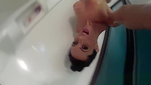 MILF Kirsten showers with an underwater camera
