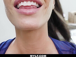MYLF - Gorgeous Busty MILF Worships a Big Cock Till It CUMS