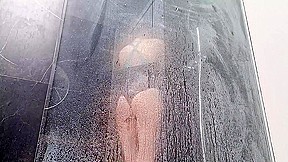 Masturbates To Squirting Orgasm In Shower