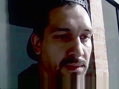 Masturbating latino shoots cum