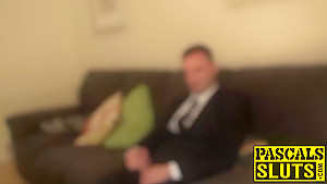 Mature blonde lady Lacey getting ready for Pascals cock