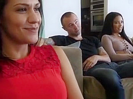 Maya Teasing Stepbros Hard Dick