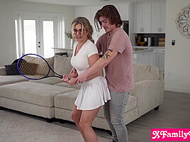 Milf Stepmom Shows Stepson Some Moves - Cory Chase