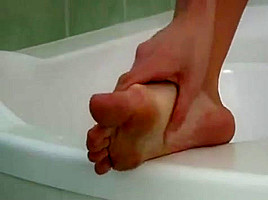 Miriam takes a bath