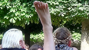More candid feet in the grass!