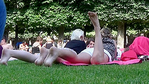 More candid feet in the grass!