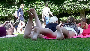 More candid feet in the grass!