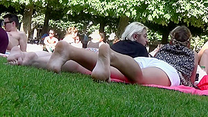 More candid feet in the grass!