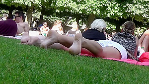 More candid feet in the grass!