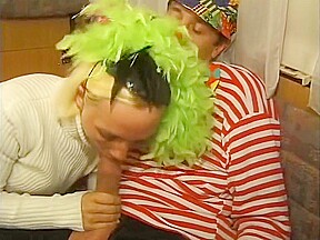Mr Clown doesn't clown around he wants to eat pussy
