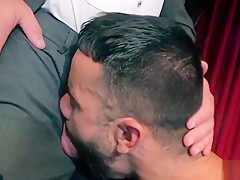 Muscle gay flip flop and cumshot