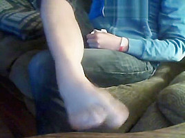 My feet really smell Sniff them!