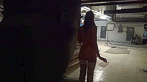 Naked Jeny Smith is Hiding and sneaking in the lost corridors