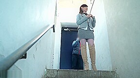 Naked Jeny Smith is Hiding and sneaking in the lost corridors