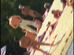 Naked bimbos at the beach on beach video