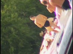 Naked bimbos at the beach on beach video