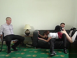 Nasty submissive woman gags on fat dick and fucks hard