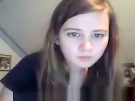 Nasty teen 18+ webcam strip and play - no study tonight for this cutie