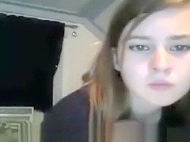 Nasty teen 18+ webcam strip and play - no study tonight for this cutie