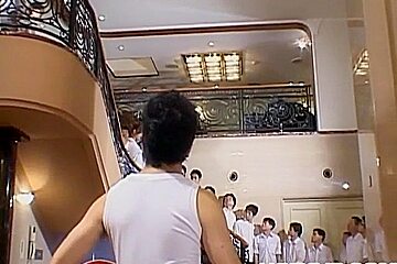 Naughty Asian teen 18+ Azusa Ayano gangbanged in hot bukkak