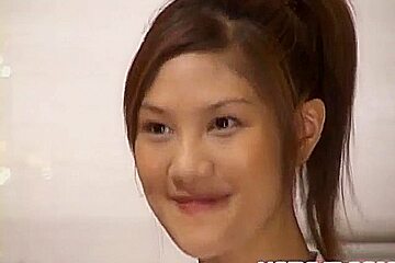 Naughty Asian teen 18+ Azusa Ayano gangbanged in hot bukkak