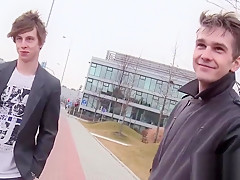 Naughty weenie riding with gay stud