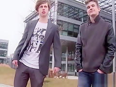 Naughty weenie riding with gay stud