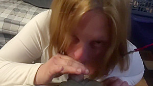 New whore on leash sucking cock, keep a bitches mouth full #dumb trash slut