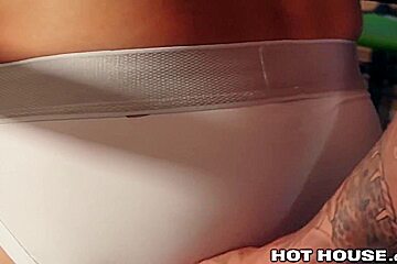 Nic Sahara In Juicy Jockss Hot Fucking In The Garage