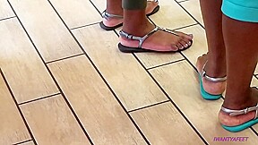 Nice ebony feet at burger king