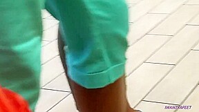 Nice ebony feet at burger king