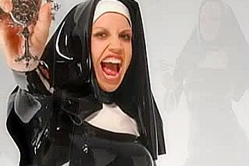 Nuns Have To Be Crayz-two- Nun in Latex