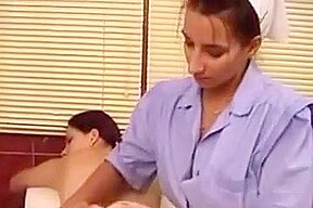 Nurse gets an enema