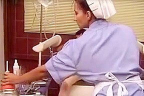 Nurse gets an enema