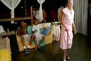 Old Lady loves Big Black Cock