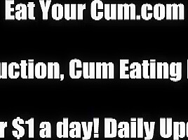 Open your mouth for your cum