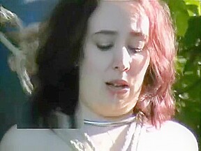 Outdoor nettles bdsm and bbw slave girls garden bondage and stinging punish