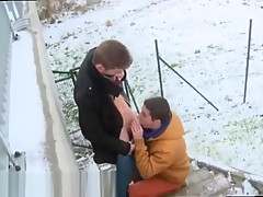 Outdoor nude teen 18+ boy video gay Two Sexy Hunks Fuck Outdoors For Money!