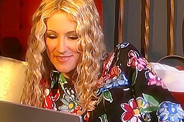Patriotic Blonde Wearing A Cowboy Hat Fucked In The Ass On An American Themed Bed